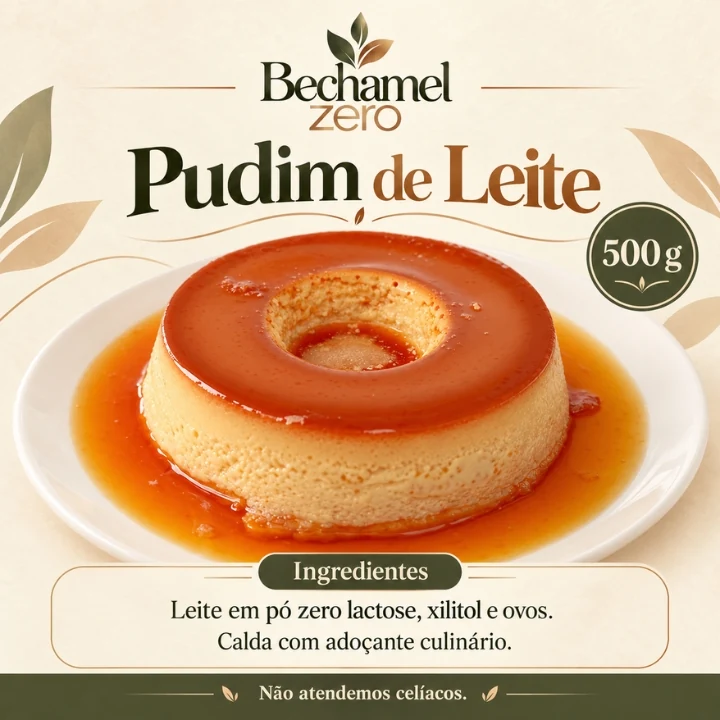 Arte original Bechamel Zero: Pudim de leite — 500 g